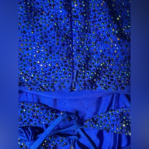 Royal Blue Sophia Thomas dress size 0 - Picture 11 of 16